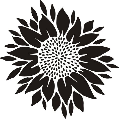 Free Printable Sunflower Stencils