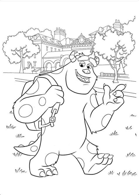 Coloriage Monstres Academy à imprimer sur ColoriageEnfant