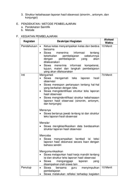 Contoh Teks Hasil Observasi Beserta Strukturnya Contoh Teks Laporan Hasil Observasi Tentang