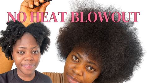 How to Blowout 4C Natural Hair Without Heat Etirer ses cheveux crépus