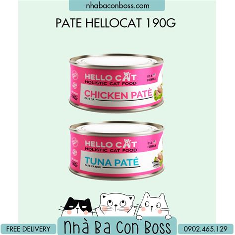 Thức Ăn Cho Mèo Pate Cho Mèo Hello Cat 190g Cat Food Wet Food Mixasale