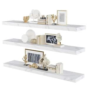 Reviews For Cubilan 31 In W X 7 In D White Decorative Wall Shelf