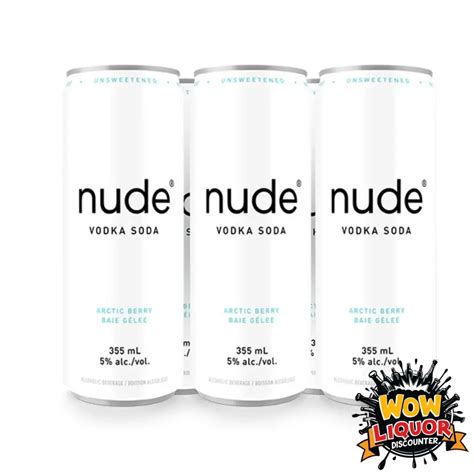 Nude Vodka Soda Arctic Berry 6 Pack WOW Liquor Discounter
