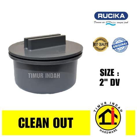 Jual Clean Out 2 DV Tutup Kontrol Pipa 2 DV RUCIKA Shopee Indonesia