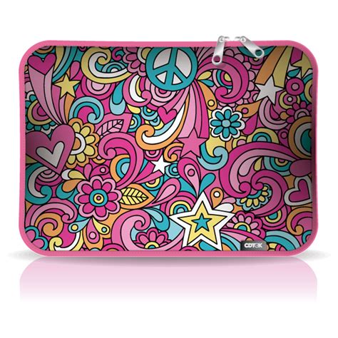 Funda Notebook Pulgadas Neoprene Peace Love Lider Notebooks