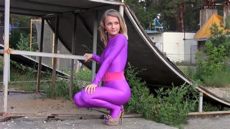 Katya K Purple Leotatards And Spandex Youtube