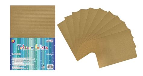 Tektura Falista A4 Dekoracyjna Naturalna Eco KRAFT 12544547692 Allegro Pl