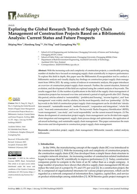 Pdf Exploring The Global Research Trends Of Supply Chain Management