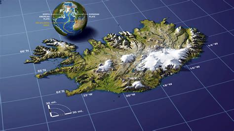 Detailed Panoramic Map Of Iceland Iceland Europe Mapsland Maps