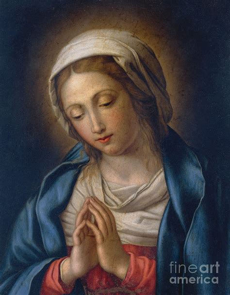 The Virgin At Prayer Painting By Il Sassoferrato Pixels