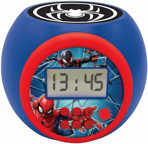 Lexibook R Veil Projecteur Spiderman Marvel Avec Fonction Alarme Et