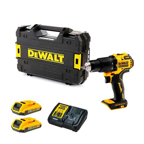 Dewalt Dcd709d2t Gb 18v Xr Brushless Compact Combi Drill Batteries