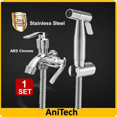 Anitech Full Set Two Way Tap Bathroom Faucet With Sus Stainless