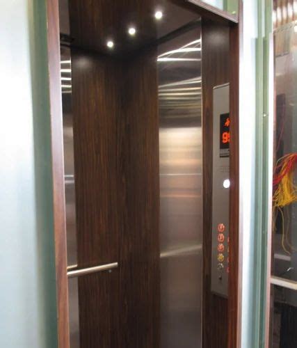 50 Hz Office Stainless Steel Passenger Elevator Maximum Speed 1 M S