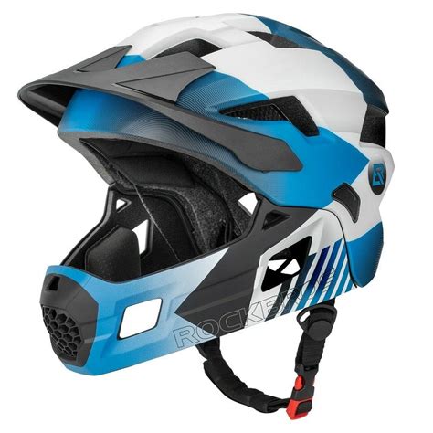 Dziecięcy kask rowerowy szczękowy ROCKBROS TS 61 Niebieski OFFROAD BROTHERS