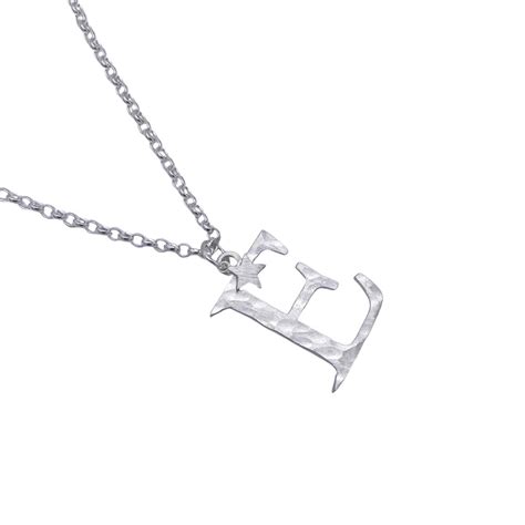 Chambers And Beau Initially Yours Necklace Silver Armed And Gorgeous Handmade Jewellery Uk