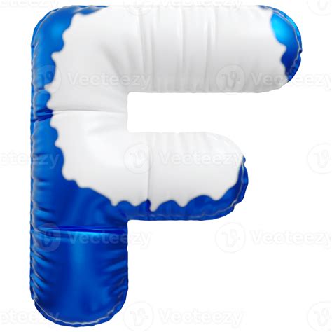 Azul Letra F Fuente 3d Hacer 36306528 Png