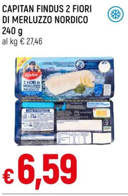 CAPITAN FINDUS 2 FIORI DI MERLUZZO NORDICO 240g Offerta Di Famila