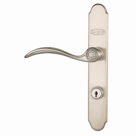 Larson Quickfit Brushed Nickel Storm Door Matching Handleset At