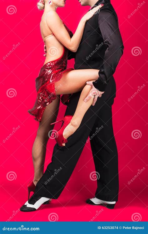 Dance partners in a pose stock photo. Image of performer - 63253074