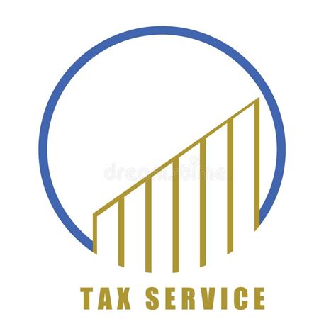 Set Of Tax Service Vector Logo And Symbol Design Stock Illustration