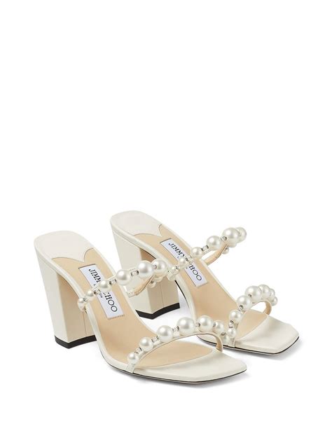 Jimmy Choo Amara 85mm Sandals White FARFETCH