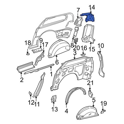 Dodge Oe Ab Left Upper Body D Pillar Reinforcement