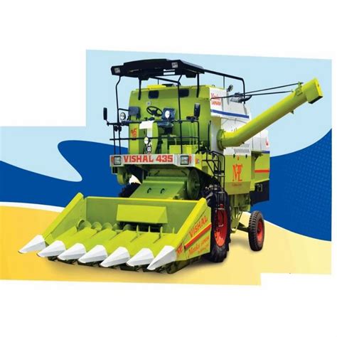 Feet Mild Steel Vishal Combine Harvester Acres Hr Hp At