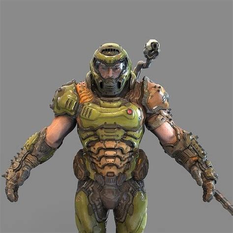 Doom Eternal Slayer Full Body Wearable Armor with Accesories 3D model 3D printable | CGTrader