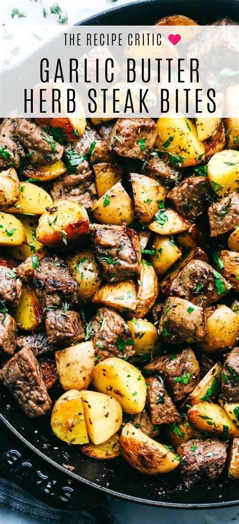 Garlic Butter Herb Steak Bites With Potatoes Artofit