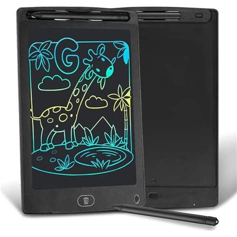 Tablette d écriture LCD de 8 5 pouces Lignes lumineuses multicolores