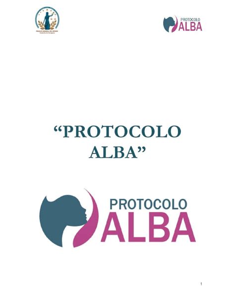 Pdf “protocolo Alba” El Protocolo Alba Comprende Cuatro Fases En