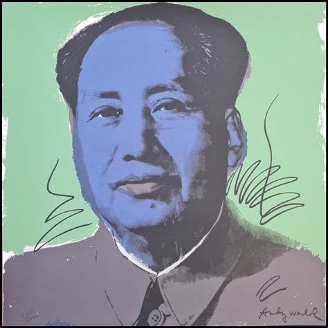 Andy Warhol Mao Zedong Lithograph Limited Xx Cmoa Signed Etsy