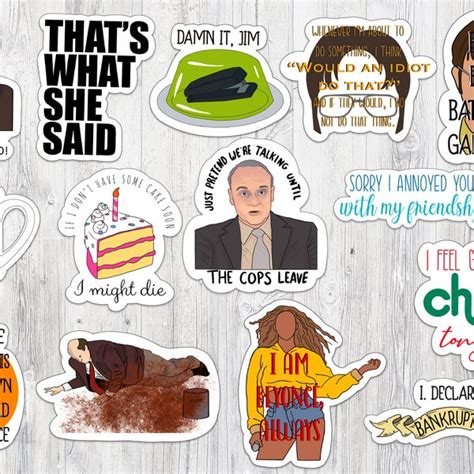 The Office Stickers - Etsy