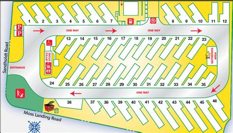 Moss Landing, California Campground Map | Moss Landing KOA Express