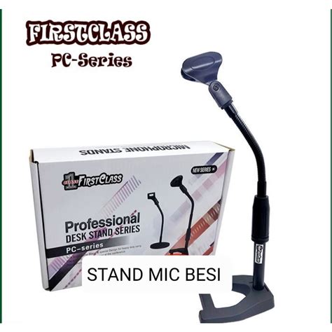 Jual NEW STAND MIC BESI HOLDER MIK CABANG MIKROPON MICROPHONE TEMPAT