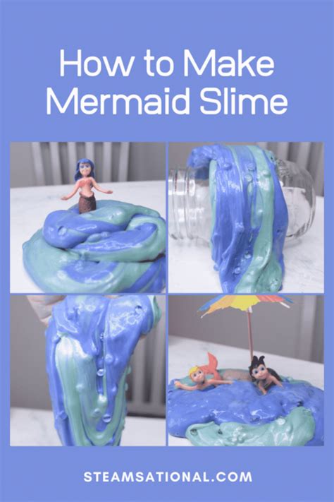 How To Make Mermaid Slime With Laundry Starch 2 Ways