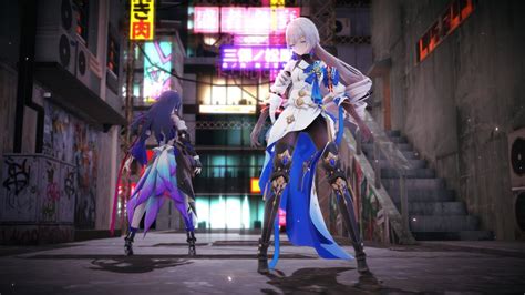 【mmd】『ヒアソビ Hiasobi』布洛妮婭 Bronya ブローニャ 希兒 Seele ゼーレ【崩壞：星穹鐵道 Honkai Star