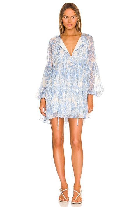 Amanda Uprichard X Revolve Genevive Mini Dress In Wish Print Revolve