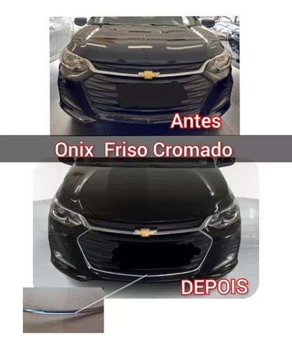 Friso Cromado Parachoque Onix Detalhe Autocolante 2020 2022 MercadoLivre