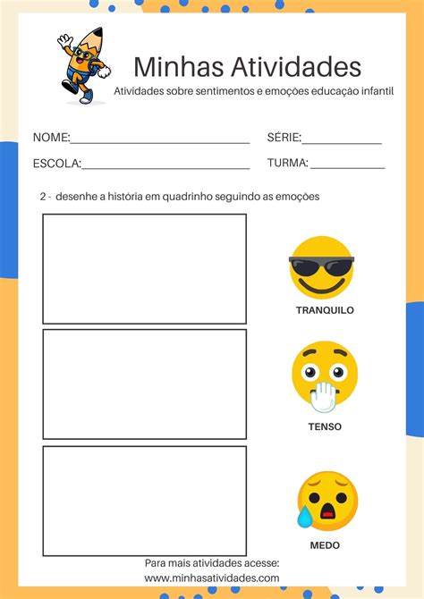 10 Atividades Sobre Sentimentos E Emoções Educação Infantil