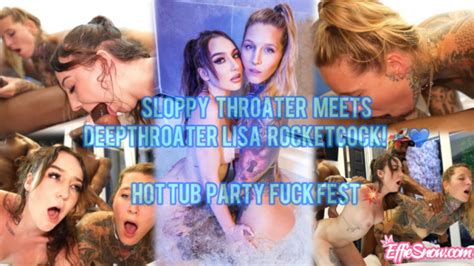 Effie X Dreads Hot Tub Party Turn Fuck Fest With Lisa Rocketcock ManyVids