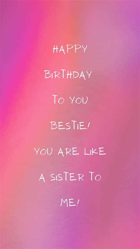 Happy Birthday to My Bestie!