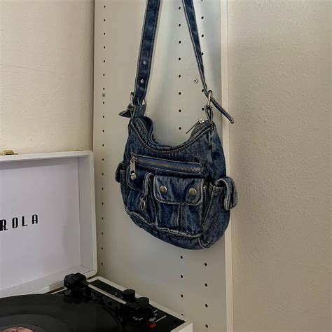 Women S Blue And Navy Bag Depop