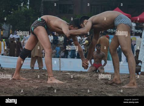 Lahore Punjab Pakistan 4th Sep 2022 Pakistani Kushti Wrestlers