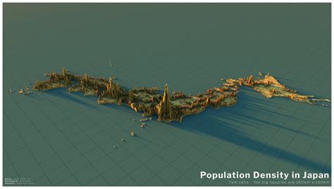 Population density map of Japan : r/MapPorn