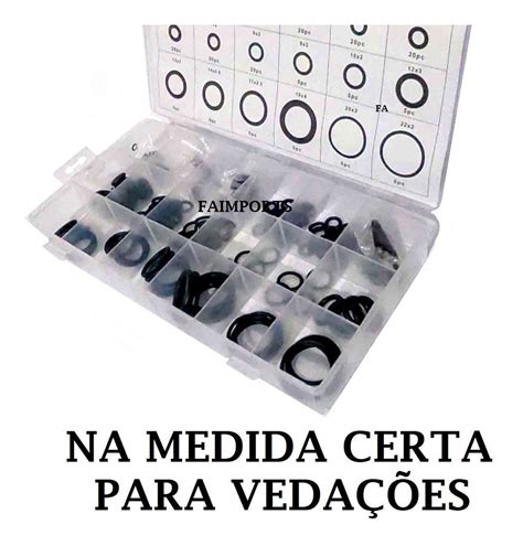 Anel De Vedação Oring Jogo Estojo Borracha 225 Peças Oferta MercadoLivre