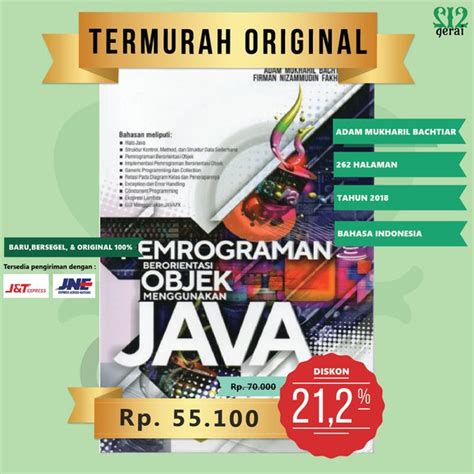 Jual Promo Termurah Original Buku Pemrograman Berorientasi Objek