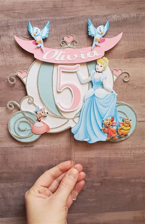 Cinderella Cake Topper Etsy Uk Cinderella Cake Topper Cinderella