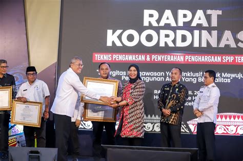 Pj Bupati Nagan Raya Terima Penghargaan Dari Bpkp Haba Publik